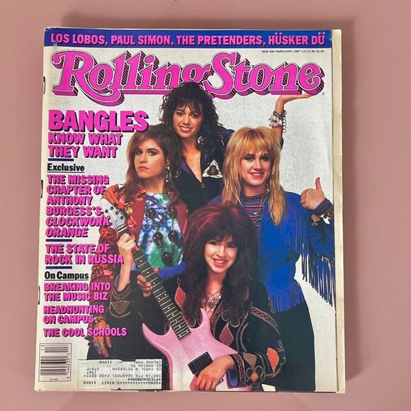 The Bangles - Vintage 80's Rolling Stone Magazine 1987- Issue #496 - Picture 1 of 1